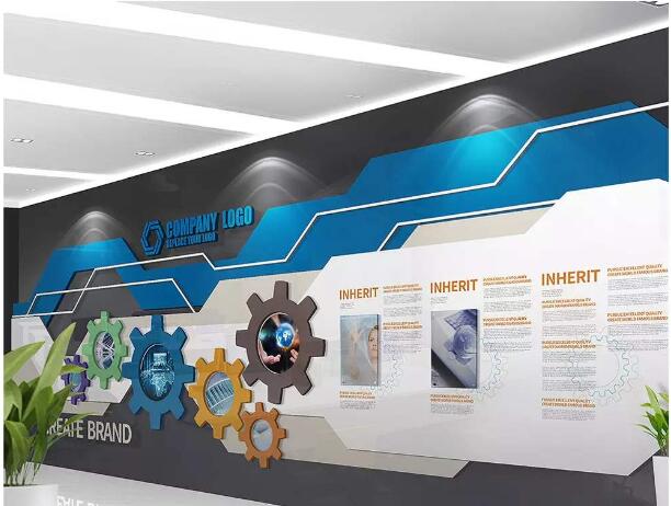 北京戴美克科技有限公司企业文化墙设计图