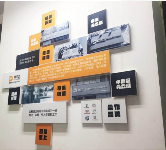 立体简约企业文化墙宣传设计