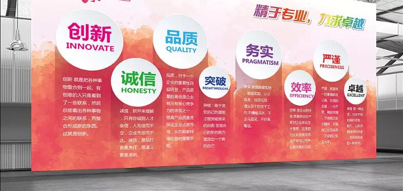 上海恒安康有限公司文化墙展板设计方案