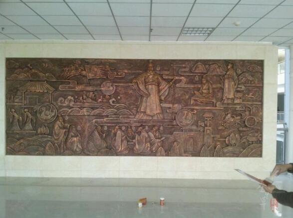 青岛中学文化墙浮雕设计报价图片