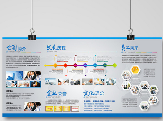 汽车4s店企业文化墙制作