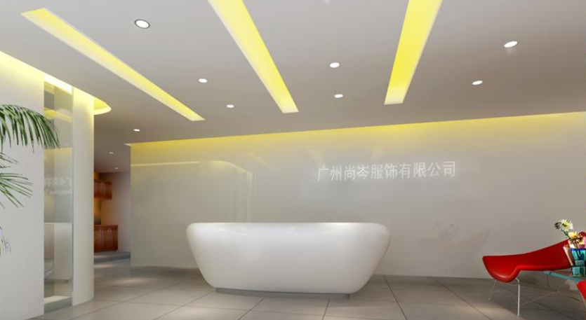 建筑公司前台形象墙装修效果图片