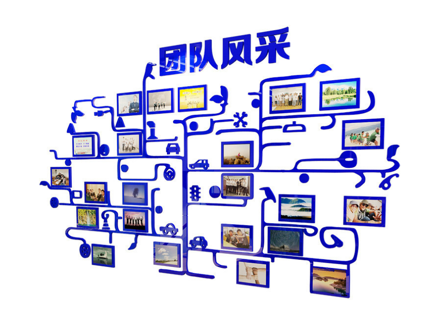 荣誉墙团队宣传栏墙贴业绩展示