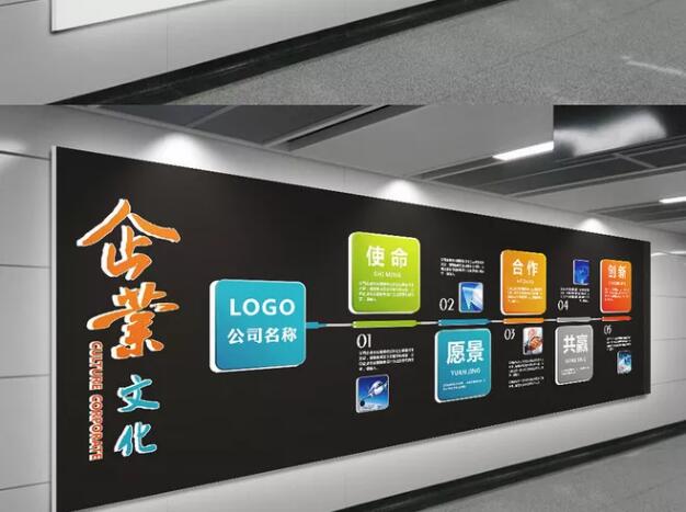 青岛天海工业有限公司企业文化墙设计模板