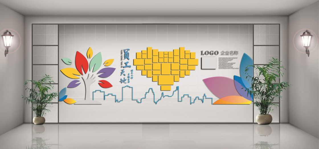 上市企业宣传文化墙设计|图片
