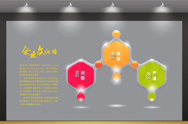 上海威博广告有限公司企业文化墙设计制作价格