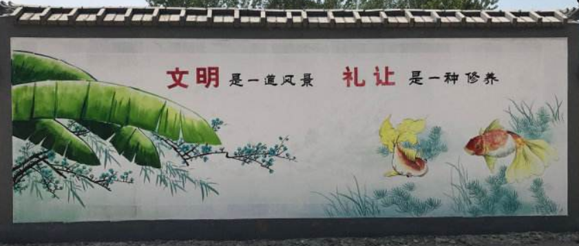 扬州美好乡村文化墙 扬州文化墙彩绘
