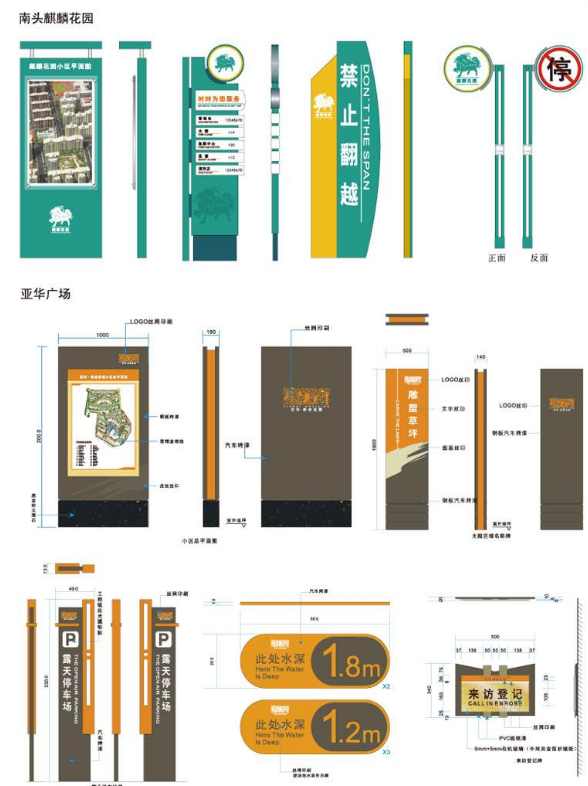 商场楼层导视牌制作2