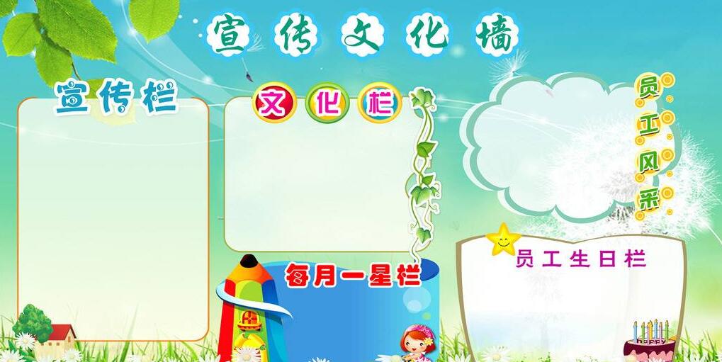 员工文化墙模板