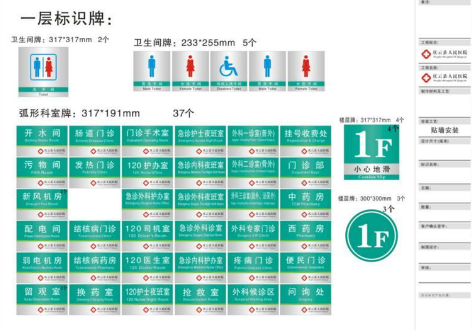医院标识标牌设计系统
