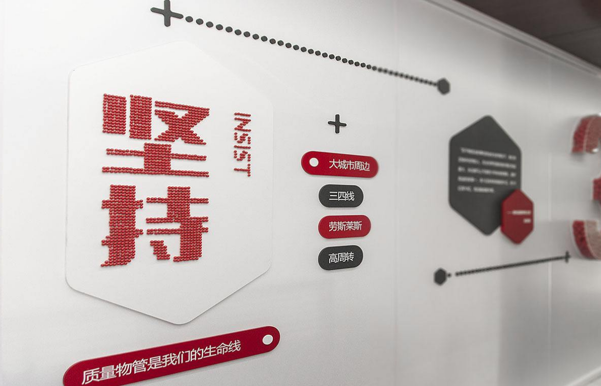 创意企业文化墙展示