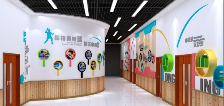 精美校园文化长廊设计文化墙