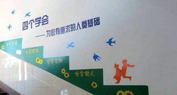 学校楼梯文化墙设计图