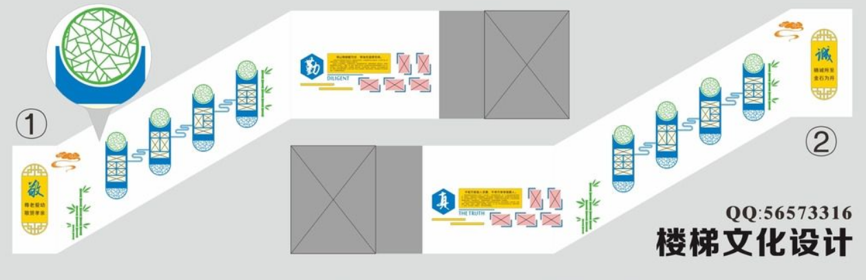 楼梯文化墙设计图
