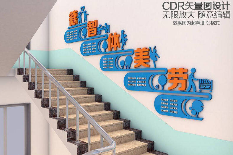 楼梯文化墙设计图
