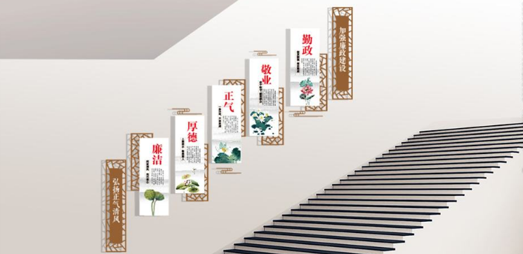 学校楼梯文化墙设计图