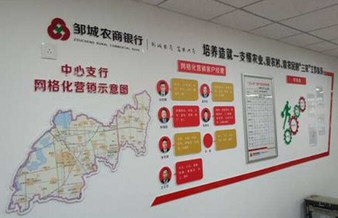 邹城农商银行文化墙设计图片