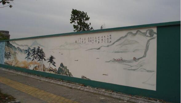 文化社区文化墙彩绘制作效果图