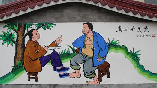 滨江社区文化墙彩绘制作效果图