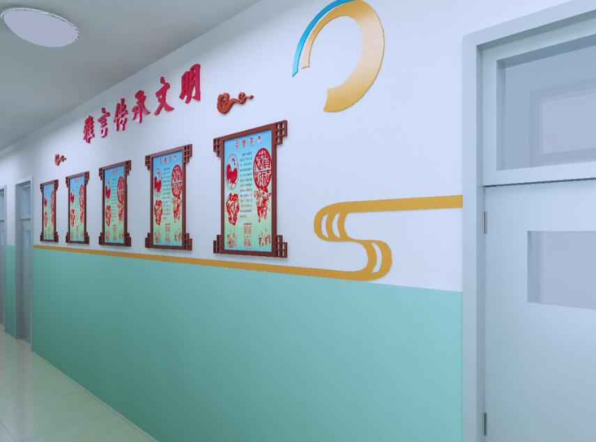 高中校园文化墙制作效果图