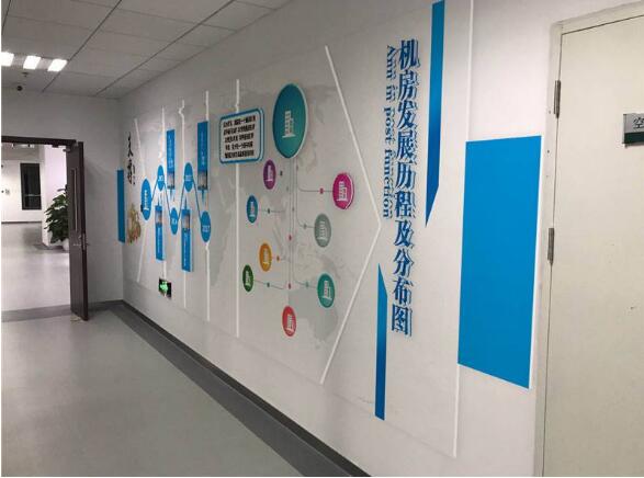食品公司走廊文化墙制作效果图