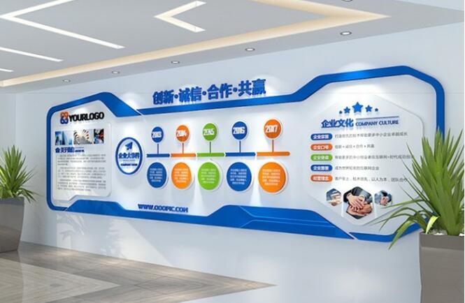 国外企业文化墙制作效果图