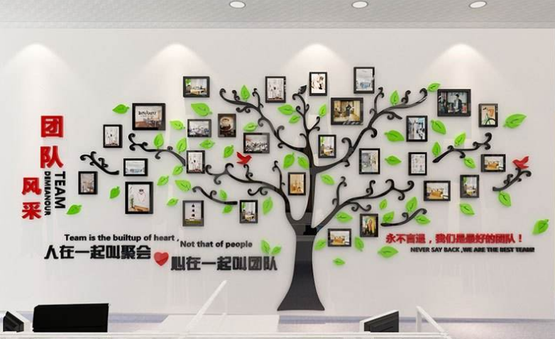 公司标语企业文化墙装饰字画办公室墙面布置3d亚克力字
