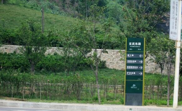 公园路边导视牌制作效果图