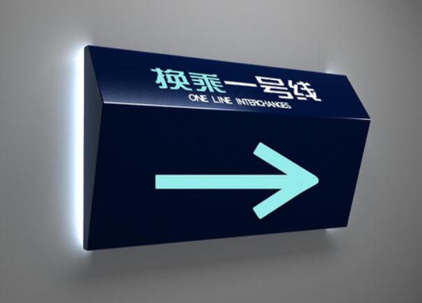 地铁导视牌制作效果图