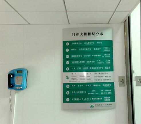 医院导视牌制作效果图