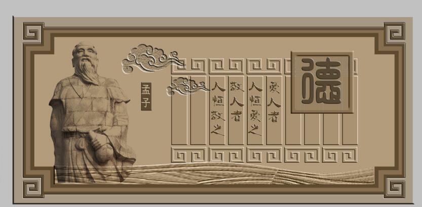 校园浮雕文化墙制作效果图