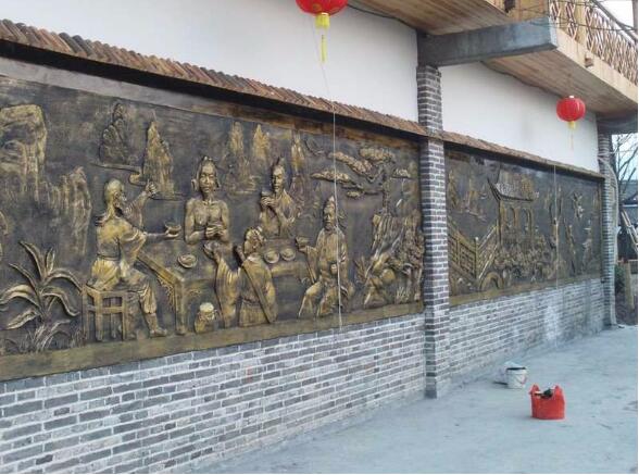 校园浮雕文化墙制作效果图