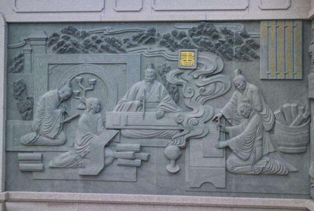 校园浮雕文化墙制作效果图