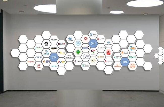 科技公司文化墙制作效果图