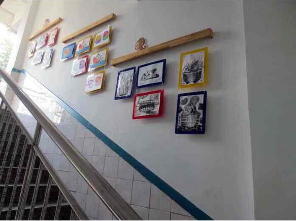 校园楼道文化墙制作效果图