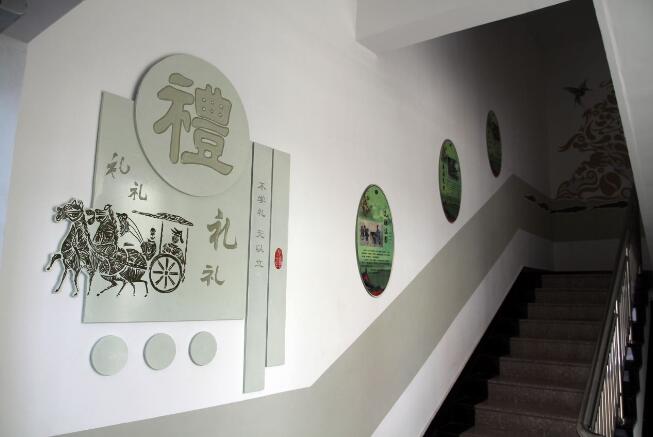 校园楼道文化墙制作效果图