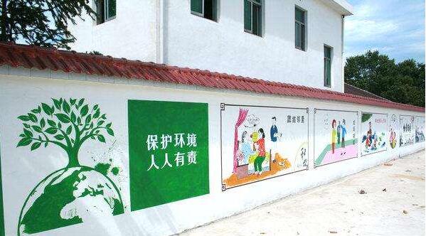 农村街道文化墙制作效果图