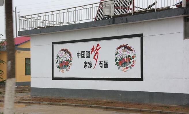 农村街道文化墙制作效果图