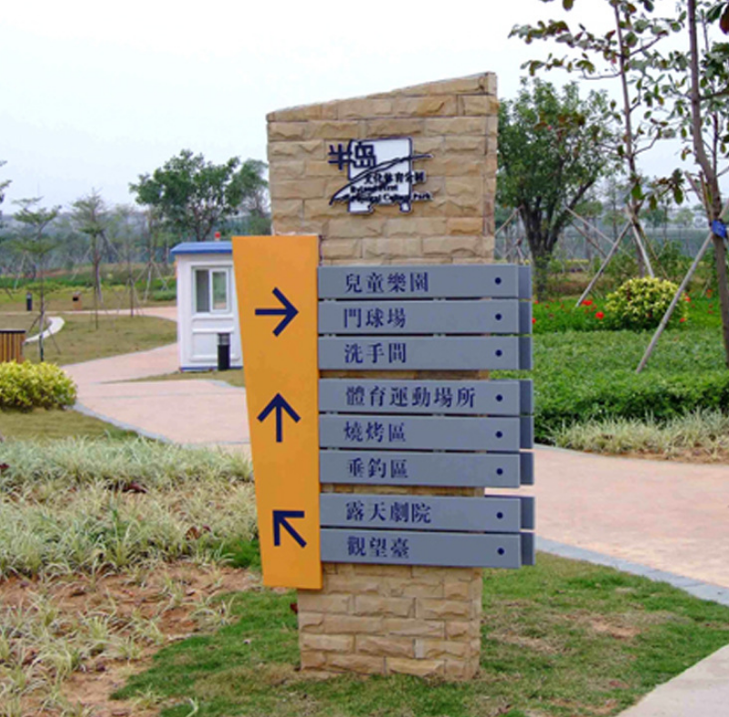 旅游风景区指示牌 道路交通标志牌小区导视牌
