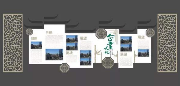 精美创意立体公司企业文化墙设计