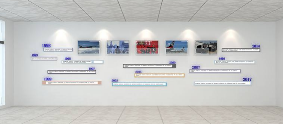 企业荣誉墙展厅设计公司文化墙创意效果