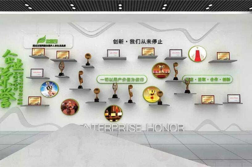 企业发展历程文化墙制作效果图