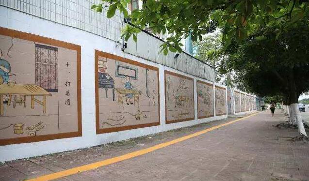 街头文化墙制作效果图