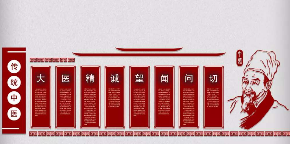 中国风古典边框廉政文化墙布置图