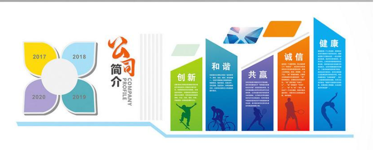大气现代时尚简洁企业文化墙