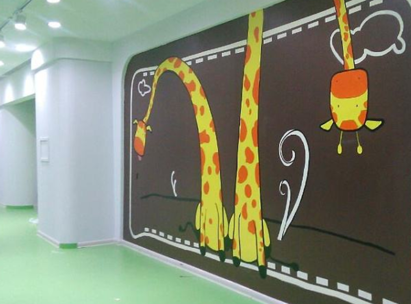 平原新农村文化墙幼儿园墙绘室内手绘墙