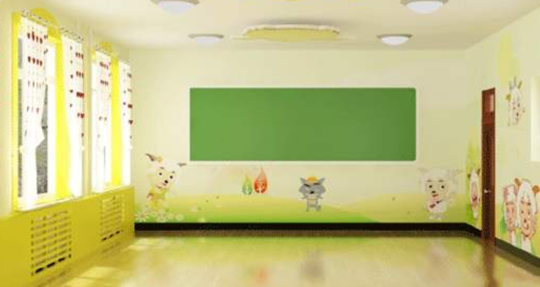 墙体彩绘幼儿园彩绘手绘画校园