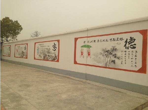 简约农村文化墙制作效果图