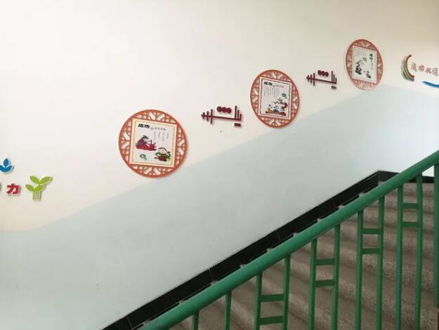 简约校园楼道文化墙制作效果图
