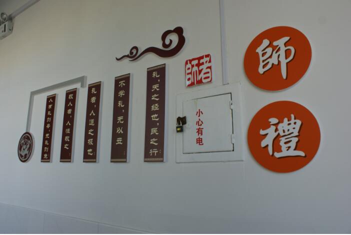 简约校园楼道文化墙制作效果图
